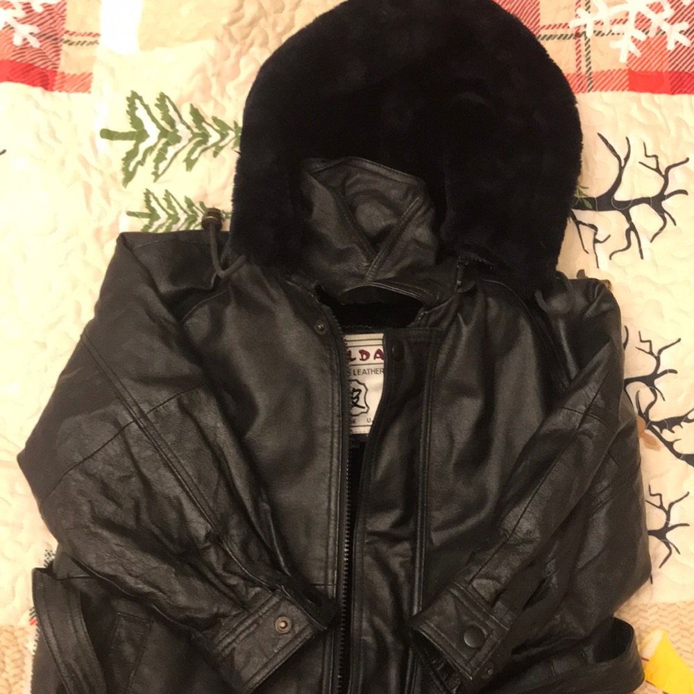 Child’s leather coat